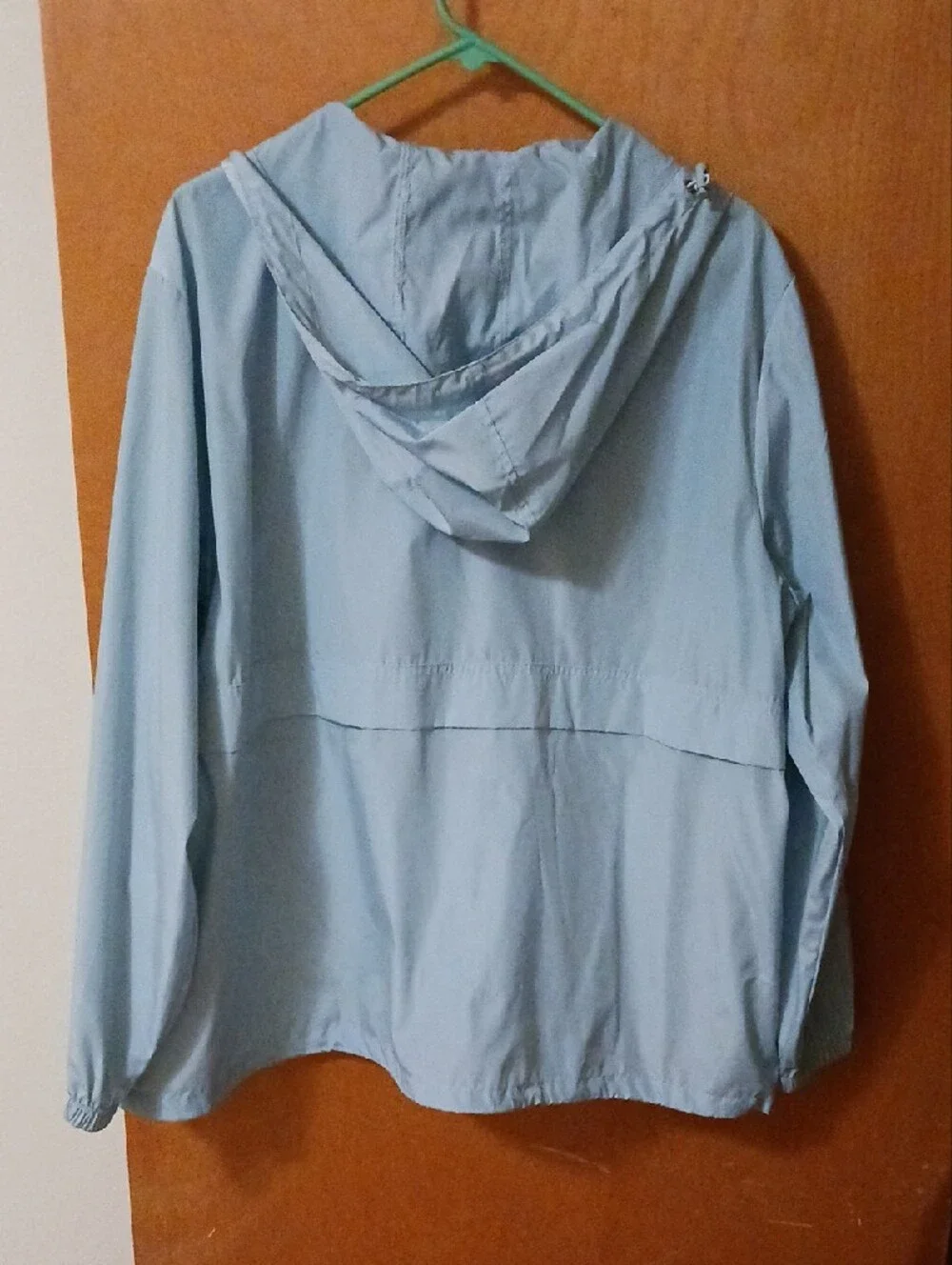 Men's Light Blue And Light Pink Hooded Windbreaker Jackets